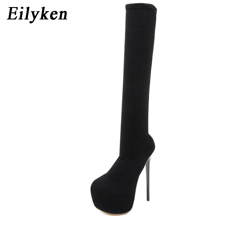 Eilyken 17 ซม.รองเท้าส้นสูงผู้ - Knee High Sock Women บทวิจารณ์และราคา