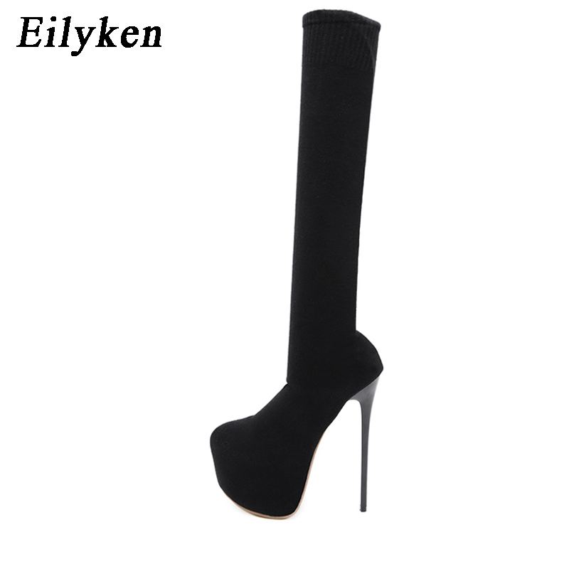 Eilyken 17 ซม.รองเท้าส้นสูงผู้ - Knee High Sock Women บทวิจารณ์และราคา