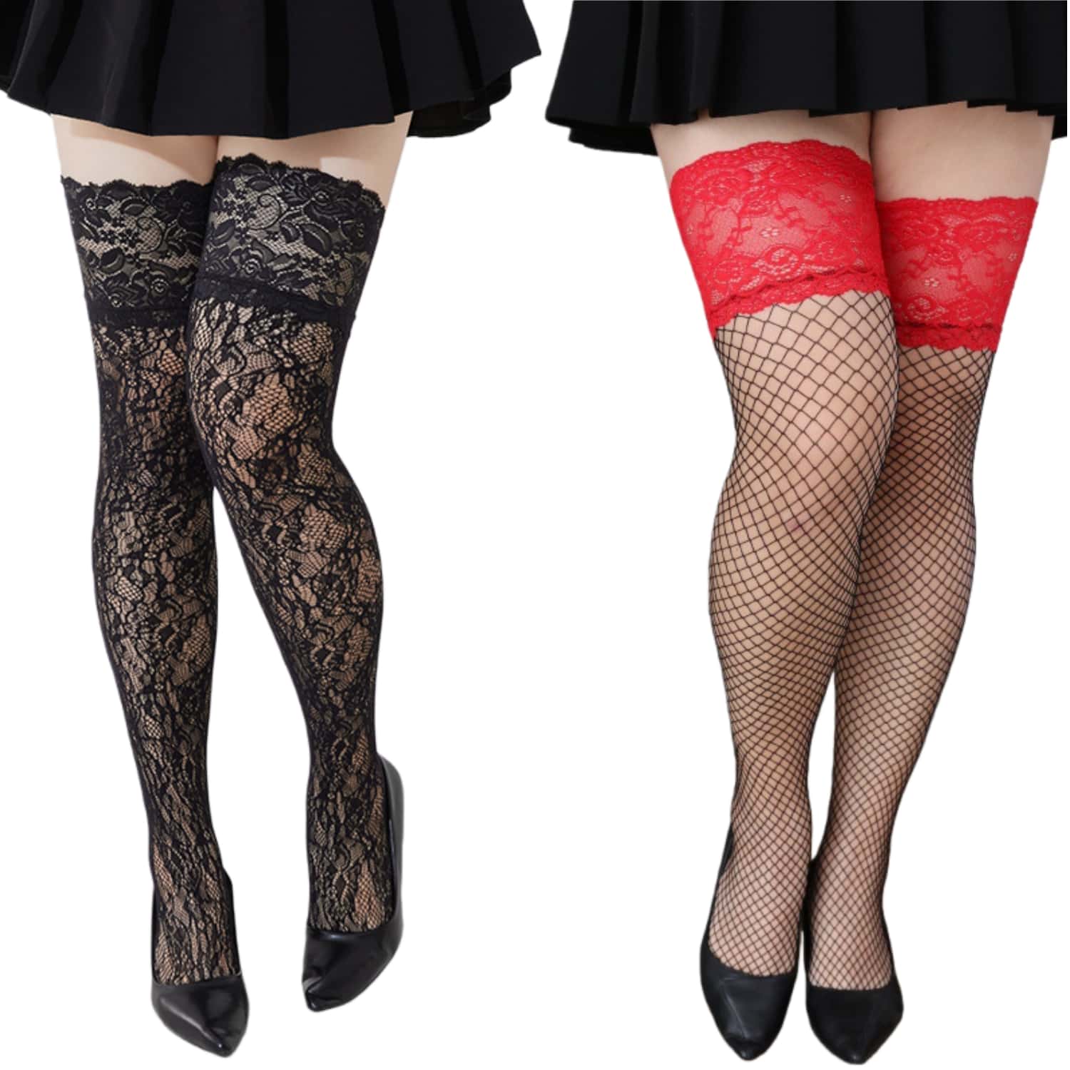ถุงน่องตาข่ายเซ็กซี่สำหรับผู้ห - Knee High Sock Women บทวิจารณ์และราคา
