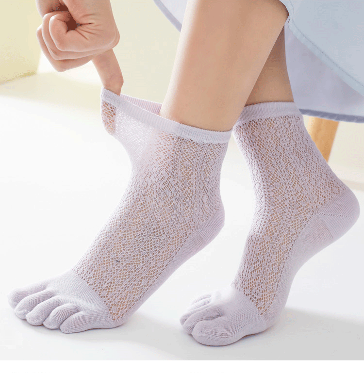 ตาข่ายฤดูร้อนกลาง-ห้านิ้วถุงเท - Toe Sock Split บทวิจารณ์และราคา